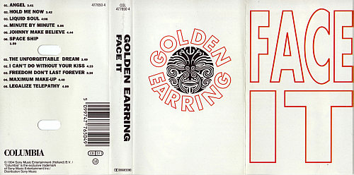 Golden Earring Face It cassette inlay 1994 NL